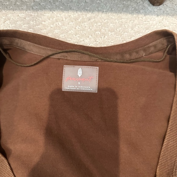 FP Movement Hot Shot V Neck Onesie- Carob - Picture 6 of 6